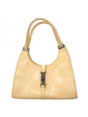 Gucci Handbag Jackie 002 Leather Brown Silver